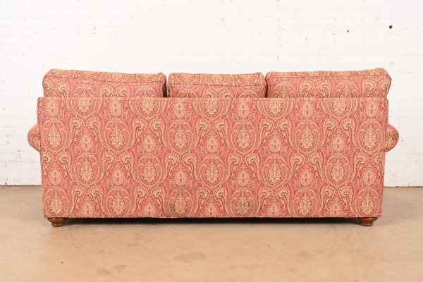 Ethan Allen Contemporary Paisley Upholstered Sofa - Image 10