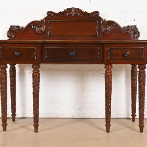 Ralph Lauren British Colonial Carved Mahogany Sideboard Buffet or Console Table