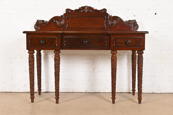 Ralph Lauren British Colonial Carved Mahogany Sideboard Buffet or Console Table
