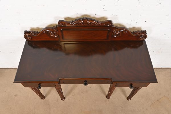 Ralph Lauren British Colonial Carved Mahogany Sideboard Buffet or Console Table - Image 8