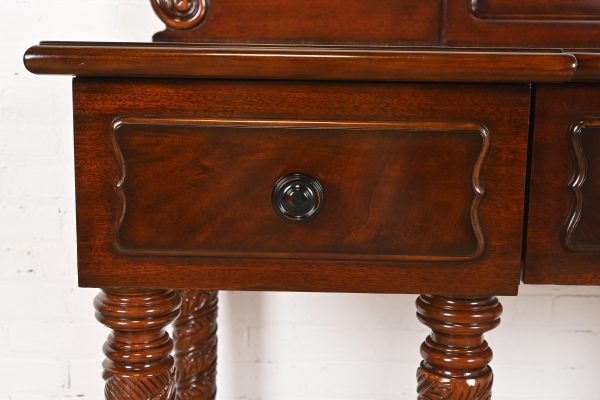 Ralph Lauren British Colonial Carved Mahogany Sideboard Buffet or Console Table - Image 6