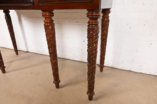 Ralph Lauren British Colonial Carved Mahogany Sideboard Buffet or Console Table - Image 9