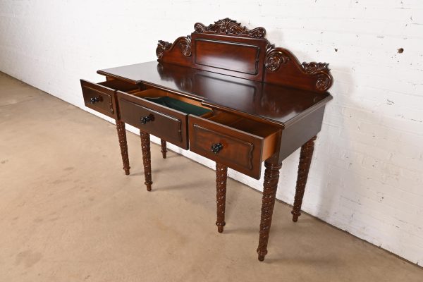 Ralph Lauren British Colonial Carved Mahogany Sideboard Buffet or Console Table - Image 5