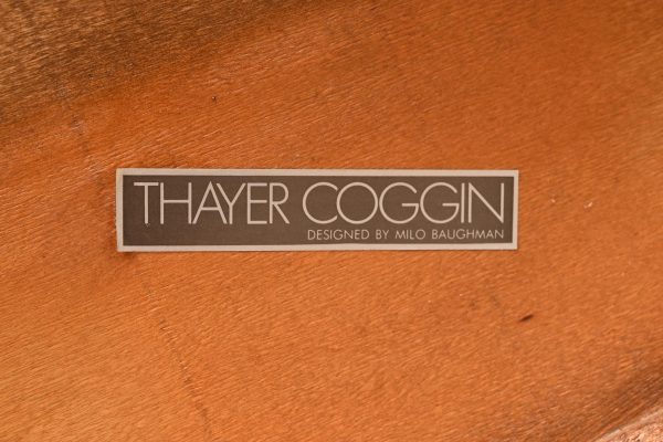 Milo Baughman for Thayer Coggin Mid-Century Modern Walnut and Chrome Dining Table, Newly Refinished - Image 8