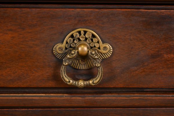 Signed Herter Brothers Eastlake Victorian Carved Mahogany Corner Cabinet, Circa 1890s - Image 6