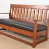 Charles Stickley Antique Mission Oak Arts & Crafts Settle Sofa or Bench, Circa 1900 - Image 3