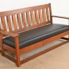 Charles Stickley Antique Mission Oak Arts & Crafts Settle Sofa or Bench, Circa 1900 - Image 4