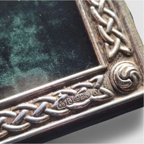 Tiffany & Co. Style Celtic Knot Sterling Silver Picture Frame - Image 10