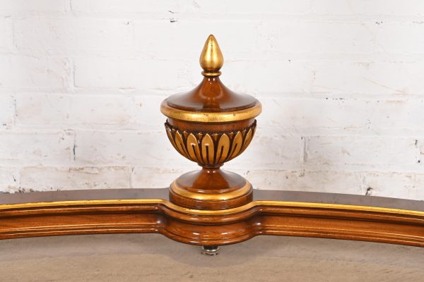 Karges French Regency Louis XVI Burled Walnut and Gold Gilt Console Table or Server - Image 8