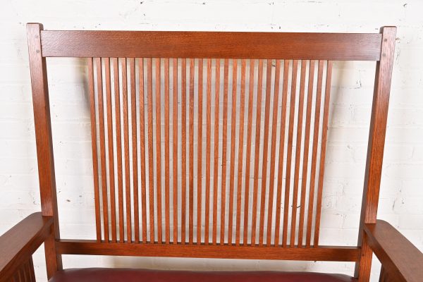 Stickley Mission Oak Arts & Crafts Spindle Bench or Settee - Image 6