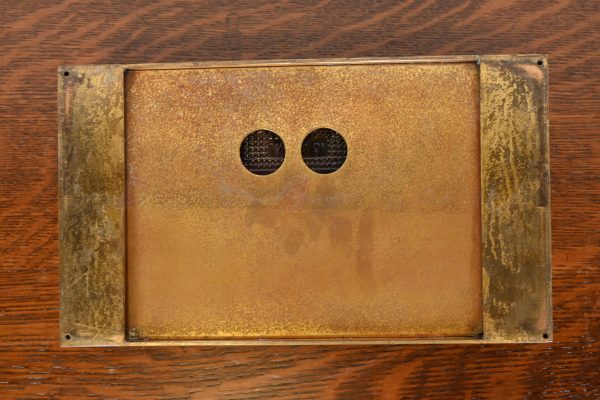 Silver Crest Arts & Crafts Nautical Bronze Double Inkwell With Pen Tray - Image 9
