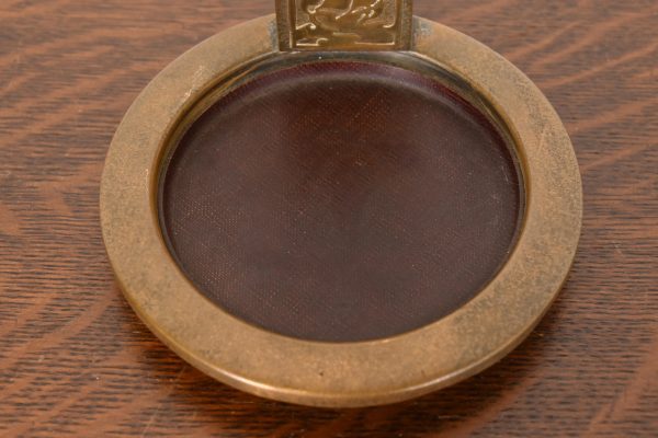 Silver Crest Arts & Crafts Nautical Bronze Ashtray With Match Box Holder - Image 7