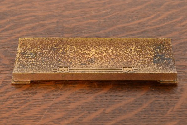 Silver Crest Arts & Crafts Bronze Pen Tray - Image 2