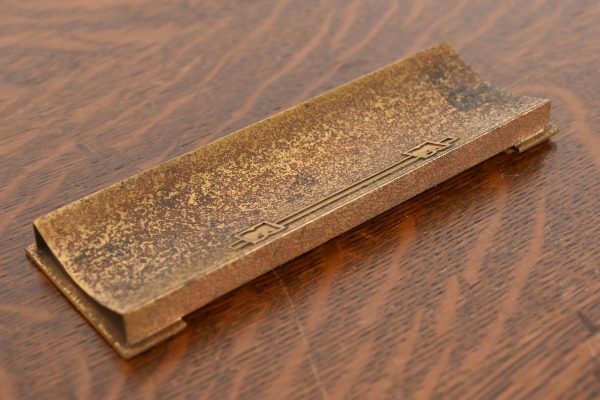 Silver Crest Arts & Crafts Bronze Pen Tray - Image 3