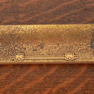 Silver Crest Arts & Crafts Bronze Pen Tray