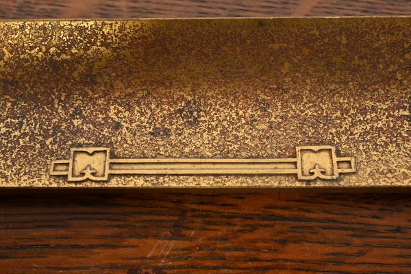 Silver Crest Arts & Crafts Bronze Pen Tray - Image 7
