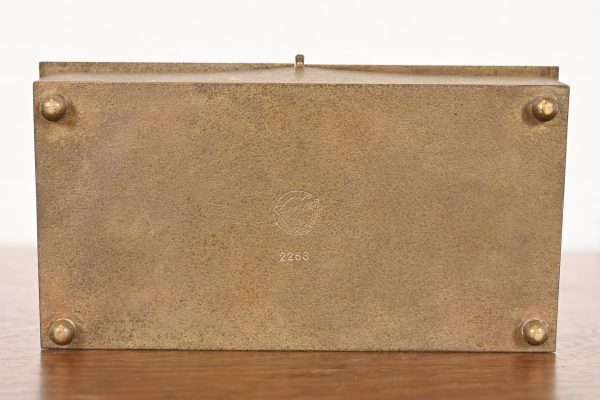 Silver Crest Arts & Crafts Nautical Bronze Humidor Cigar Box With Handle - Image 9