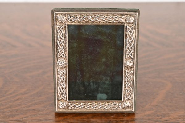 Tiffany & Co. Style Celtic Knot Sterling Silver Picture Frame - Image 2