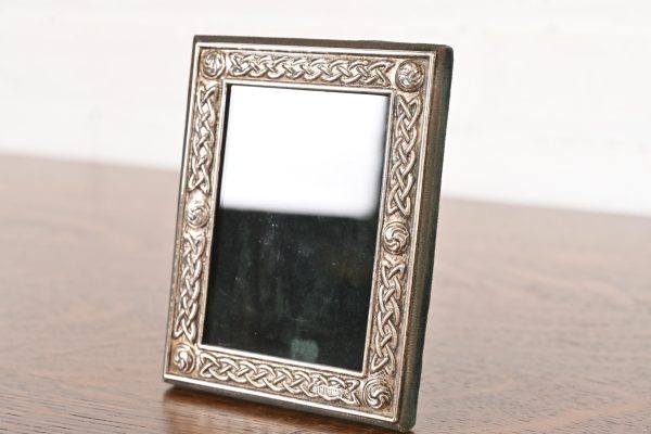 Tiffany & Co. Style Celtic Knot Sterling Silver Picture Frame - Image 3