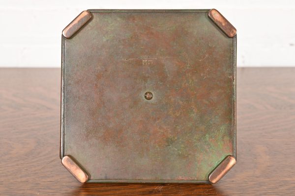 Tiffany Studios Chinese Pattern Bronze Inkwell - Image 9