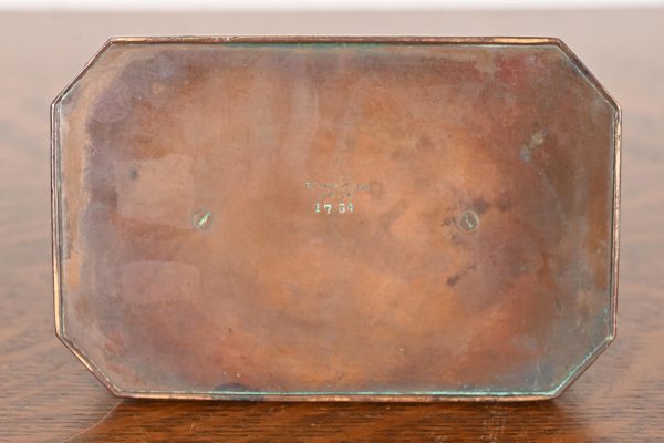 Tiffany Studios New York Chinese Pattern Bronze Stamp Box - Image 9