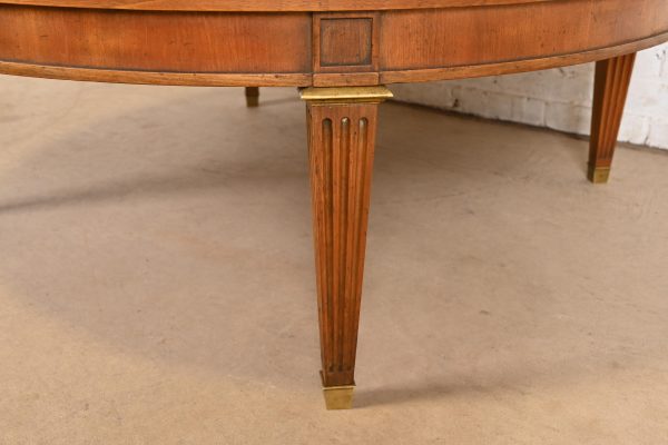 Baker Furniture French Regency Louis XVI Burled Walnut Coffee Table or Cocktail Table, Circa 1960s - Image 8
