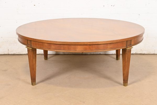 Baker Furniture French Regency Louis XVI Burled Walnut Coffee Table or Cocktail Table, Circa 1960s - Image 2