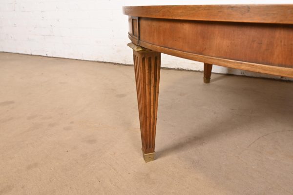 Baker Furniture French Regency Louis XVI Burled Walnut Coffee Table or Cocktail Table, Circa 1960s - Image 7