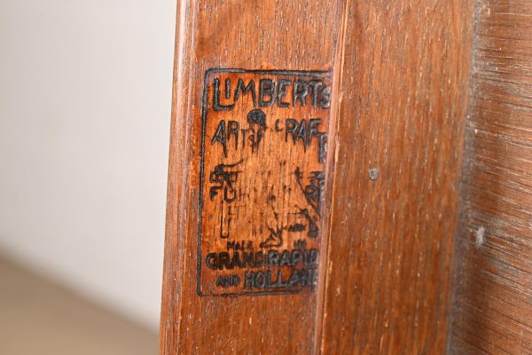 Limbert Antique Mission Oak Arts & Crafts Vanity Dresser With Mirror, Circa 1900 - Image 7