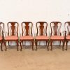 Baker Furniture Queen Anne Carved Mahogany Dining Chairs, Set of Six - Image 3