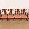 Baker Furniture Queen Anne Carved Mahogany Dining Chairs, Set of Six - Image 5