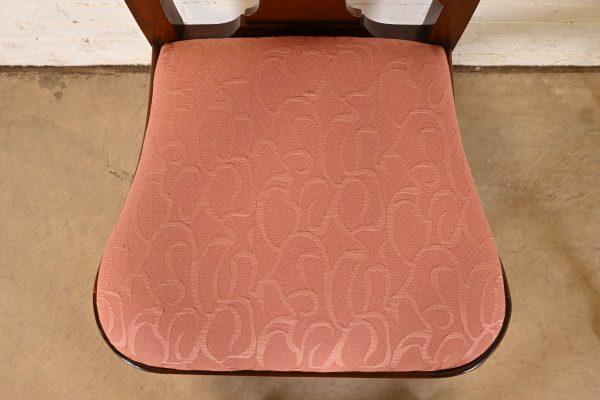 Baker Furniture Queen Anne Carved Mahogany Side Chairs or Dining Chairs, Pair - Image 6