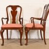 Baker Furniture Queen Anne Carved Mahogany Dining Chairs, Set of Six - Image 9
