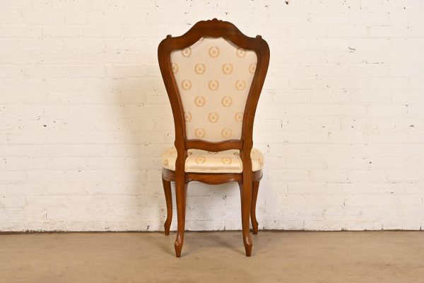 Karges French Provincial Louis XV Carved Walnut Side Chairs or Dining Chairs, Pair - Image 8