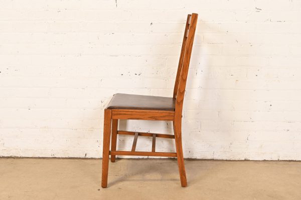 Stickley Brothers Style Antique Mission Oak Arts & Crafts Desk Chair or Side Chair, Circa 1900 - Image 8