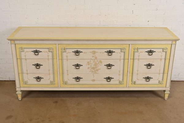 John Widdicomb French Regency Louis XVI Painted Triple Dresser, Circa 1960s - Image 2
