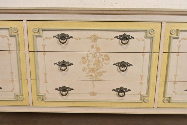 John Widdicomb French Regency Louis XVI Painted Triple Dresser, Circa 1960s - Image 7