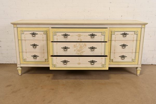 John Widdicomb French Regency Louis XVI Painted Triple Dresser, Circa 1960s - Image 6