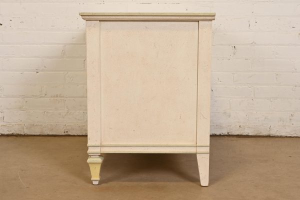 John Widdicomb French Regency Louis XVI Painted Bachelor Chest or Bedside Chest, Circa 1960s - Image 10