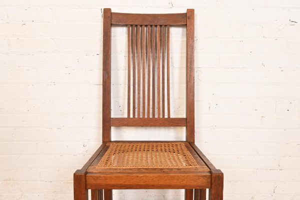 Gustav Stickley Antique Mission Oak Arts & Crafts Spindle Side Chair or Dining Chair, Circa 1900 - Image 6