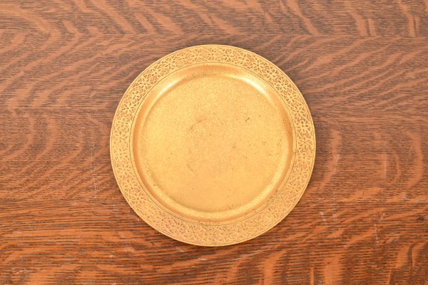 Tiffany Studios New York Bronze Doré Plate or Charger - Image 2
