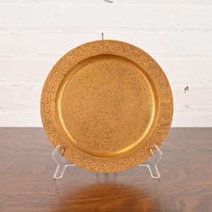 Tiffany Studios New York Bronze Doré Plate or Charger