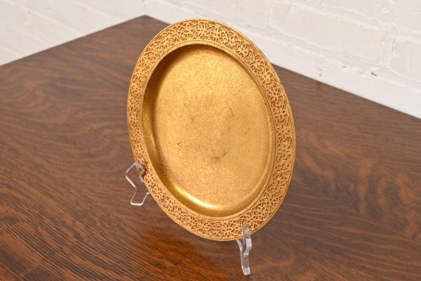 Tiffany Studios New York Bronze Doré Plate or Charger - Image 3
