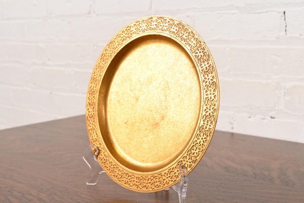 Tiffany Studios New York Bronze Doré Plate or Charger - Image 4