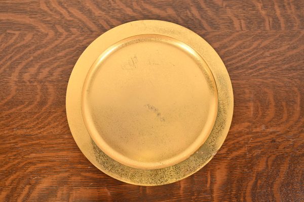 Tiffany Studios New York Bronze Doré Large Plate or Charger - Image 2