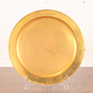 Tiffany Studios New York Bronze Doré Large Plate or Charger