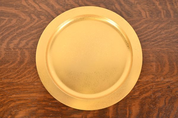 Tiffany Studios New York Bronze Doré Large Plate or Charger - Image 2