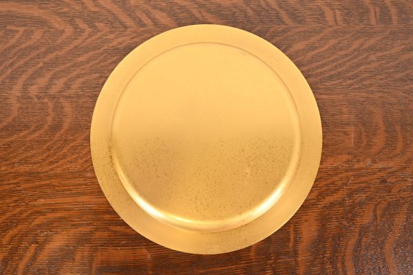 Tiffany Studios New York Bronze Doré Large Plate or Charger - Image 5