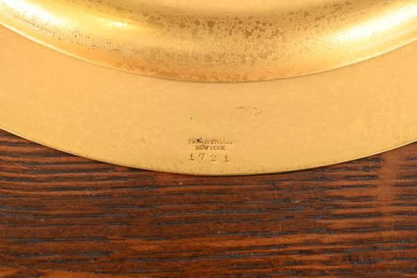 Tiffany Studios New York Bronze Doré Large Plate or Charger - Image 6