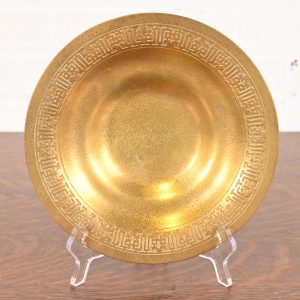 Tiffany Studios New York Bronze Doré Plate or Shallow Bowl